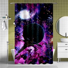 Spaceship Alien Futuristic Shower Curtain 48  X 72  (small)  by Ravend