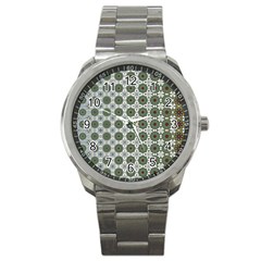 Pattern Background Abstract Sport Metal Watch by Ravend