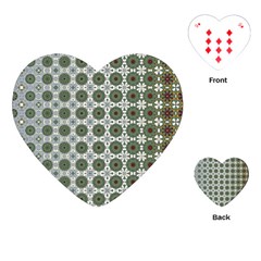 Pattern Background Abstract Playing Cards Single Design (heart)