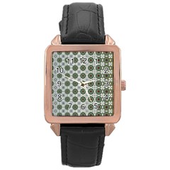 Pattern Background Abstract Rose Gold Leather Watch  by Ravend