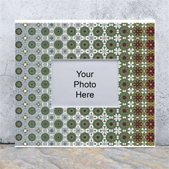 Pattern Background Abstract White Wall Photo Frame 5  X 7 