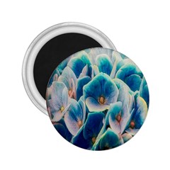 Hydrangeas-blossom-bloom-blue 2 25  Magnets by Ravend