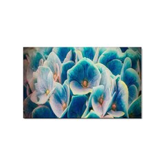 Hydrangeas-blossom-bloom-blue Sticker Rectangular (10 Pack) by Ravend