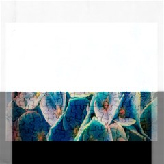 Hydrangeas-blossom-bloom-blue Rectangular Jigsaw Puzzl by Ravend