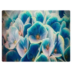 Hydrangeas-blossom-bloom-blue Premium Plush Fleece Blanket (extra Small)