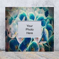 Hydrangeas-blossom-bloom-blue White Wall Photo Frame 5  X 7 