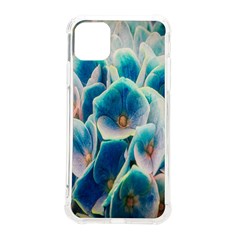 Hydrangeas-blossom-bloom-blue Iphone 11 Pro Max 6 5 Inch Tpu Uv Print Case by Ravend