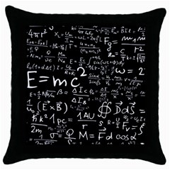 E=mc2 Text Science Albert Einstein Formula Mathematics Physics Throw Pillow Case (black)