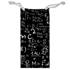 E=mc2 Text Science Albert Einstein Formula Mathematics Physics Jewelry Bag by Jancukart