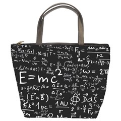 E=mc2 Text Science Albert Einstein Formula Mathematics Physics Bucket Bag by Jancukart