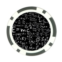 E=mc2 Text Science Albert Einstein Formula Mathematics Physics Poker Chip Card Guard (10 Pack) by Jancukart