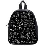 E=mc2 Text Science Albert Einstein Formula Mathematics Physics School Bag (Small) Front