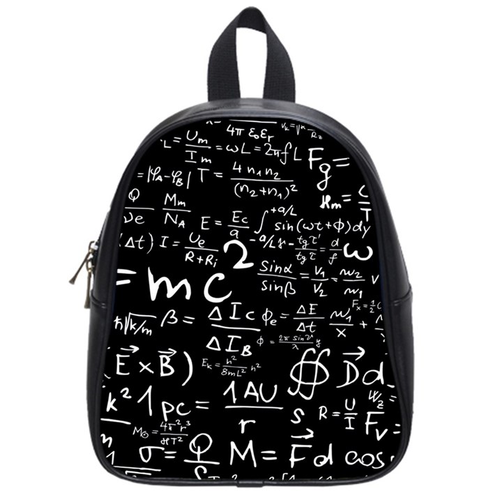 E=mc2 Text Science Albert Einstein Formula Mathematics Physics School Bag (Small)