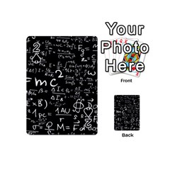 E=mc2 Text Science Albert Einstein Formula Mathematics Physics Playing Cards 54 Designs (mini)