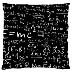 E=mc2 Text Science Albert Einstein Formula Mathematics Physics Large Premium Plush Fleece Cushion Case (two Sides)