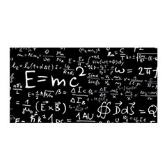 E=mc2 Text Science Albert Einstein Formula Mathematics Physics Satin Wrap 35  X 70  by Jancukart