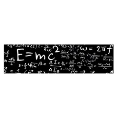 E=mc2 Text Science Albert Einstein Formula Mathematics Physics Oblong Satin Scarf (16  X 60 ) by Jancukart