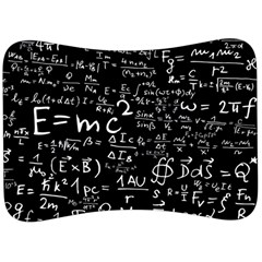 E=mc2 Text Science Albert Einstein Formula Mathematics Physics Velour Seat Head Rest Cushion by Jancukart