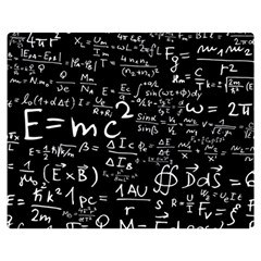 E=mc2 Text Science Albert Einstein Formula Mathematics Physics One Side Premium Plush Fleece Blanket (medium)