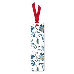 Flowers Blue Texture Style Batik Small Book Marks