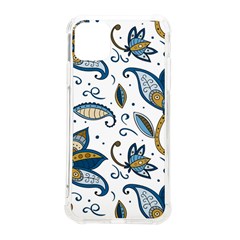 Flowers Blue Texture Style Batik Iphone 11 Pro Max 6 5 Inch Tpu Uv Print Case