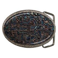 Abstract Wallpaper Artwork Pattern Texture Belt Buckles by Jancukart