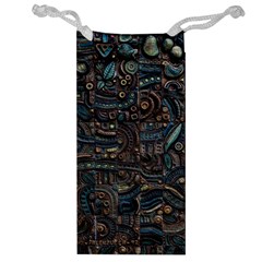 Abstract Wallpaper Artwork Pattern Texture Jewelry Bag by Jancukart