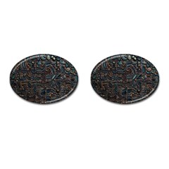 Abstract Wallpaper Artwork Pattern Texture Cufflinks (oval) by Jancukart