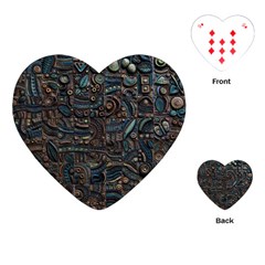 Abstract Wallpaper Artwork Pattern Texture Playing Cards Single Design (heart)