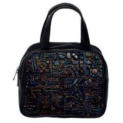 Abstract Wallpaper Artwork Pattern Texture Classic Handbag (one Side)