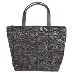 Abstract Wallpaper Artwork Pattern Texture Bucket Bag