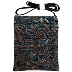 Abstract Wallpaper Artwork Pattern Texture Shoulder Sling Bag