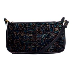 Abstract Wallpaper Artwork Pattern Texture Shoulder Clutch Bag