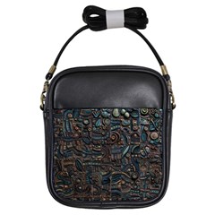 Abstract Wallpaper Artwork Pattern Texture Girls Sling Bag