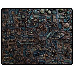 Abstract Wallpaper Artwork Pattern Texture One Side Fleece Blanket (medium)