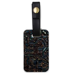 Abstract Wallpaper Artwork Pattern Texture Luggage Tag (one Side)