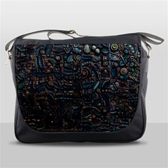 Abstract Wallpaper Artwork Pattern Texture Messenger Bag