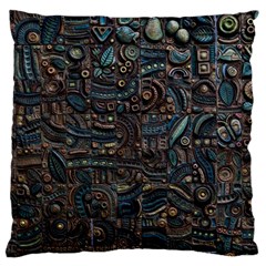 Abstract Wallpaper Artwork Pattern Texture Standard Premium Plush Fleece Cushion Case (one Side)