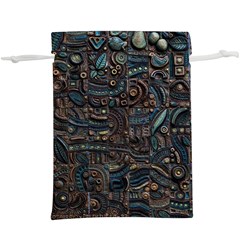 Abstract Wallpaper Artwork Pattern Texture Lightweight Drawstring Pouch (xl)