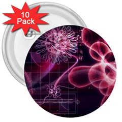 Formula Math Mathematics Physics Science 3  Buttons (10 Pack) 