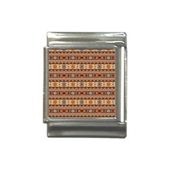 Southwest-pattern-tan-large Italian Charm (13mm)