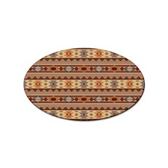 Southwest-pattern-tan-large Sticker (oval) by SouthwestDesigns