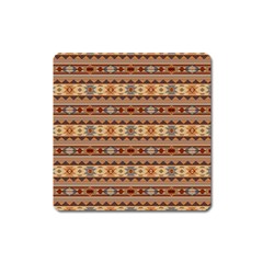 Southwest-pattern-tan-large Square Magnet by SouthwestDesigns