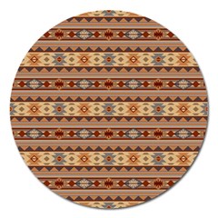 Southwest-pattern-tan-large Magnet 5  (round) by SouthwestDesigns