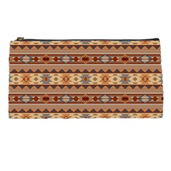 Southwest-pattern-tan-large Pencil Case