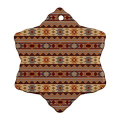 Southwest-pattern-tan-large Ornament (snowflake)