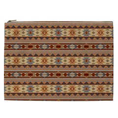 Southwest-pattern-tan-large Cosmetic Bag (xxl) by SouthwestDesigns