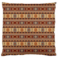 Southwest-pattern-tan-large Large Premium Plush Fleece Cushion Case (one Side) by SouthwestDesigns