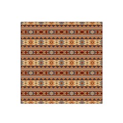 Southwest-pattern-tan-large Satin Bandana Scarf 22  X 22 