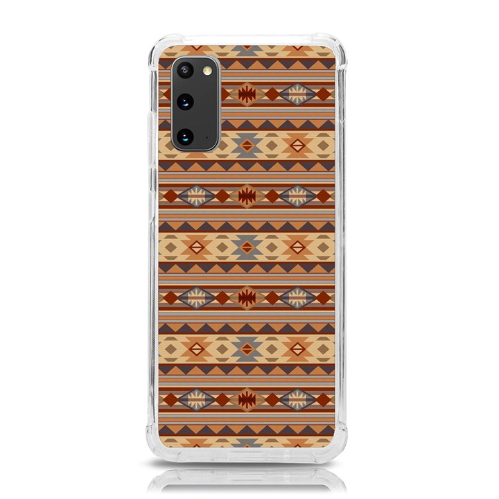 Southwest-pattern-tan-large Samsung Galaxy S20 6.2 Inch TPU UV Case